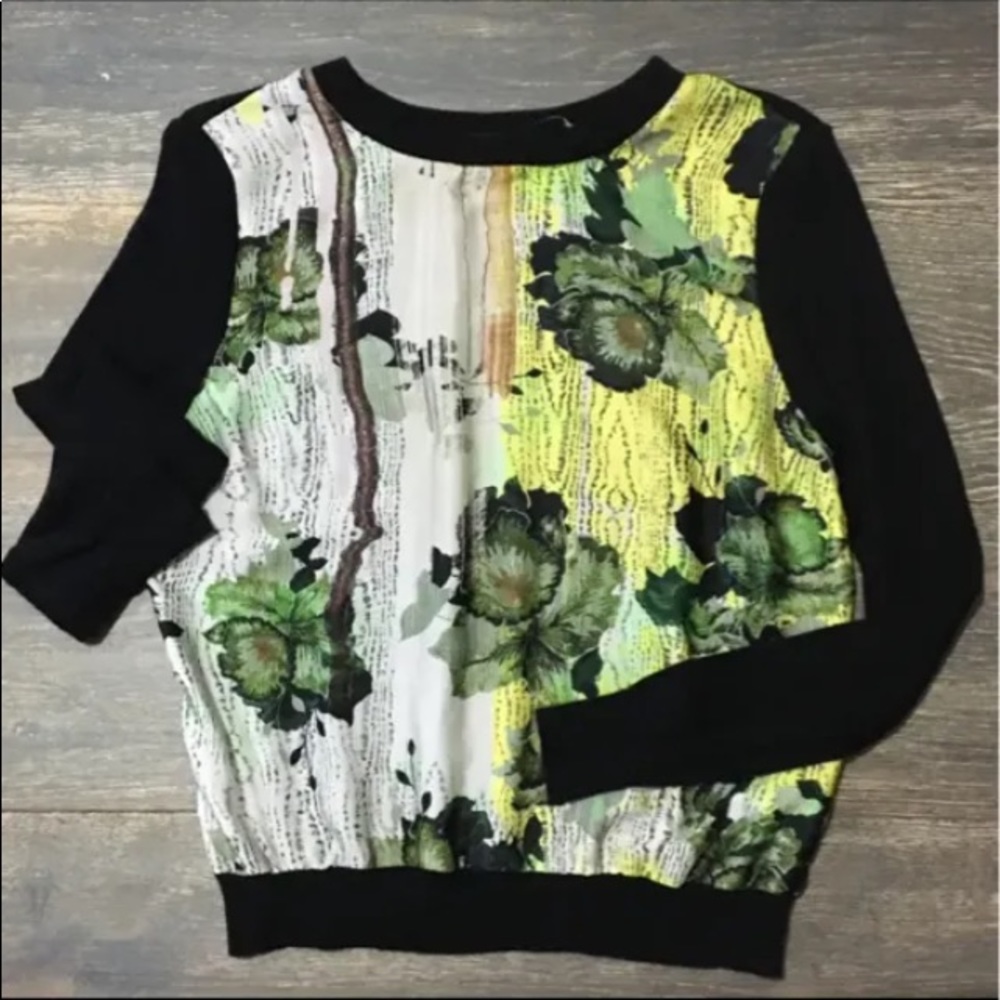 Top shop knit combo light knit sweater